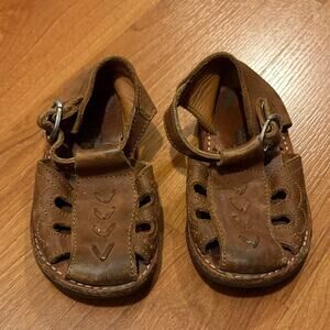 Adelisa & Co Size 19 Leather Sandals with Ankle Strap